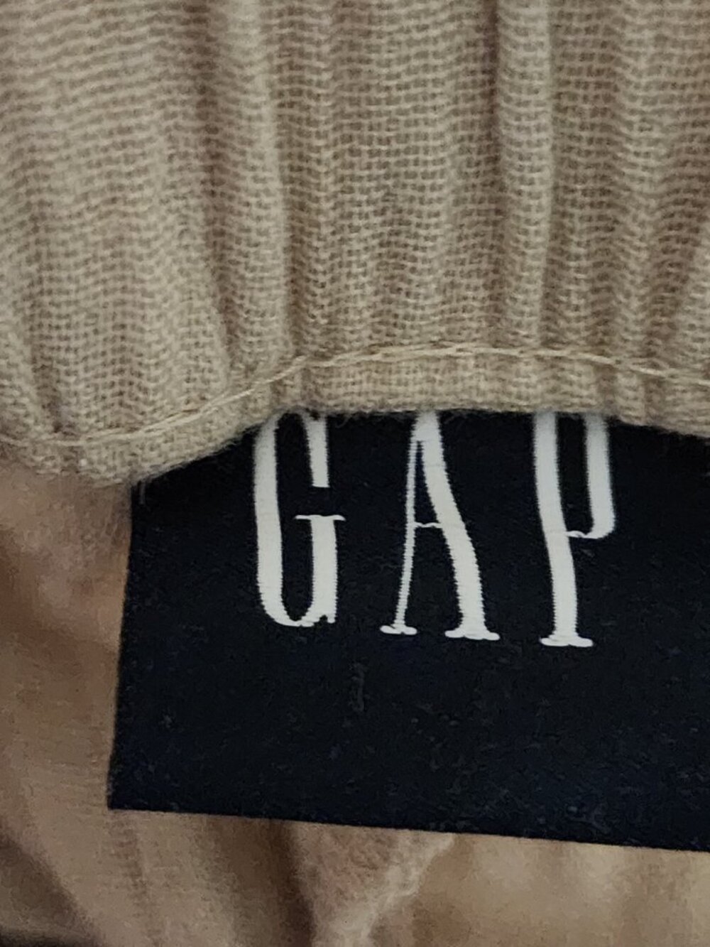 GAP Beige Cotton Gauze High Waist Pull On Wide Leg Pants - Picture 5 of 7